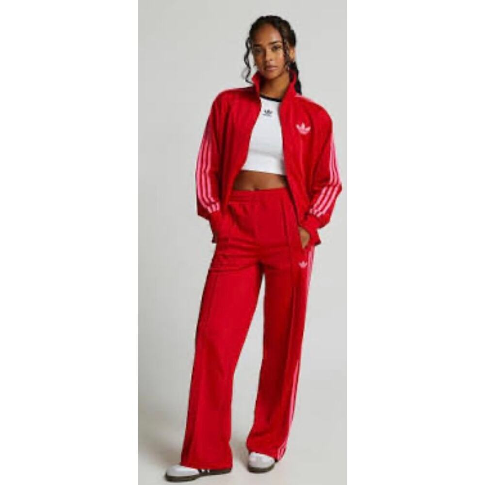 NEW ADIDAS Adicolor Firebird Women's Size 2XS Track Pants Red / Pink